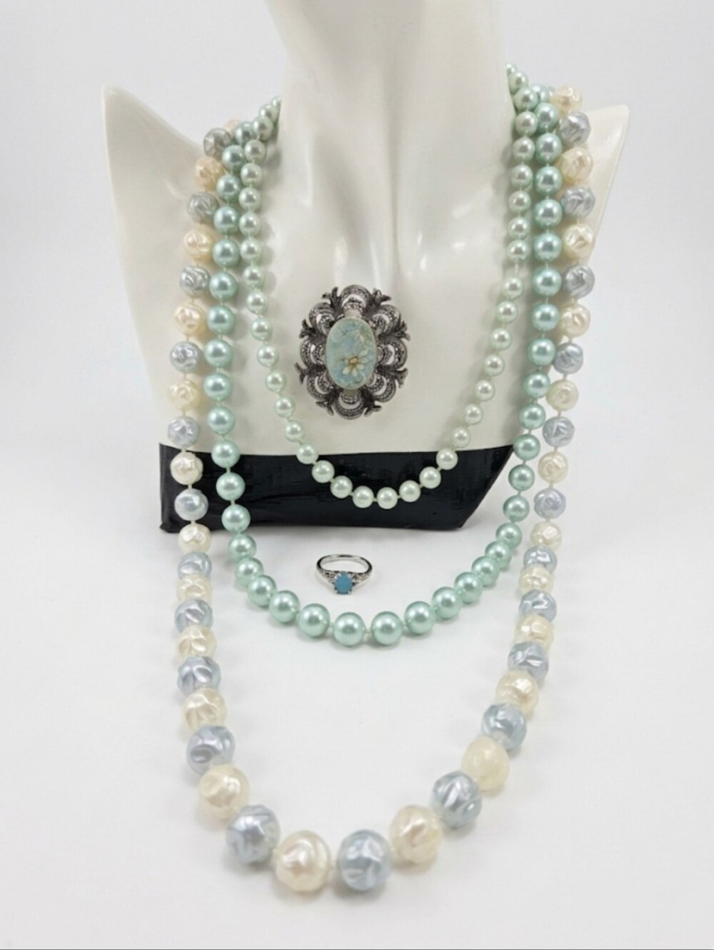 Vintage Cottagecore Jewelry Bundle - 4 Pc Set